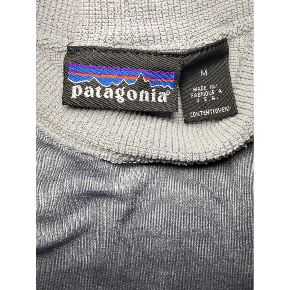 Patagonia Men Medium Gray Long Sleeve Crew Neck Shirt - Picture 2 of 9